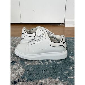 Alexander McQueen - Oversized White & Black Lace-Up Men's Sneakers - Size 11